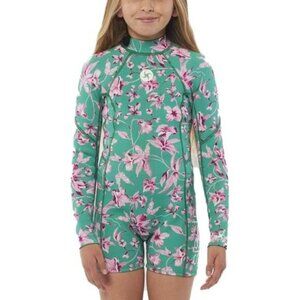 Sisstrevolution Youth 7 seas 2/2 Spring Wet Suit Camp Green NWT